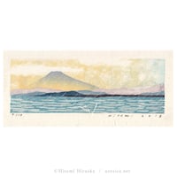 平岡瞳　木版画「夕時雨」＊シート