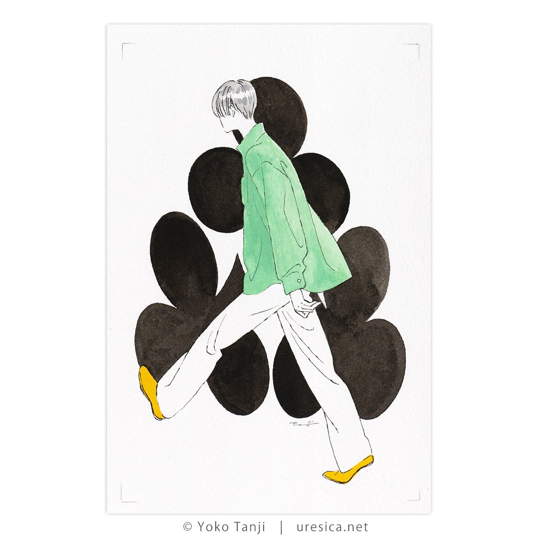 丹地陽子「♧3」原画 | URESICA 