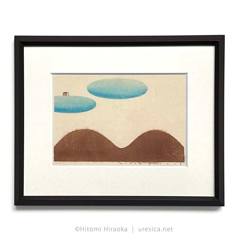 平岡瞳 木版画「空とおく」28 | URESICA