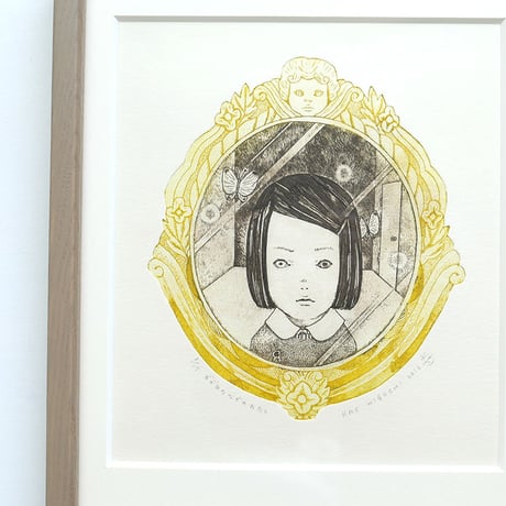 樋口佳絵「かがみのなかのわたし」＊額装品