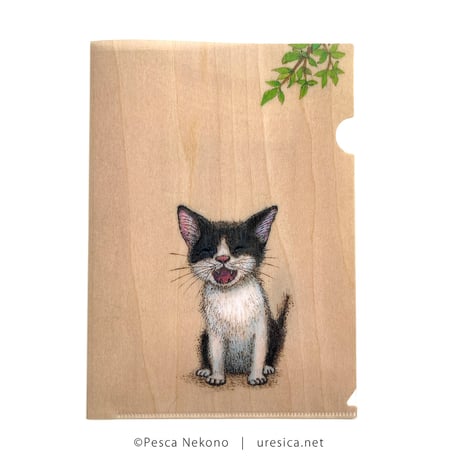 猫野ぺすか「11月の猫」A5クリアファイル
