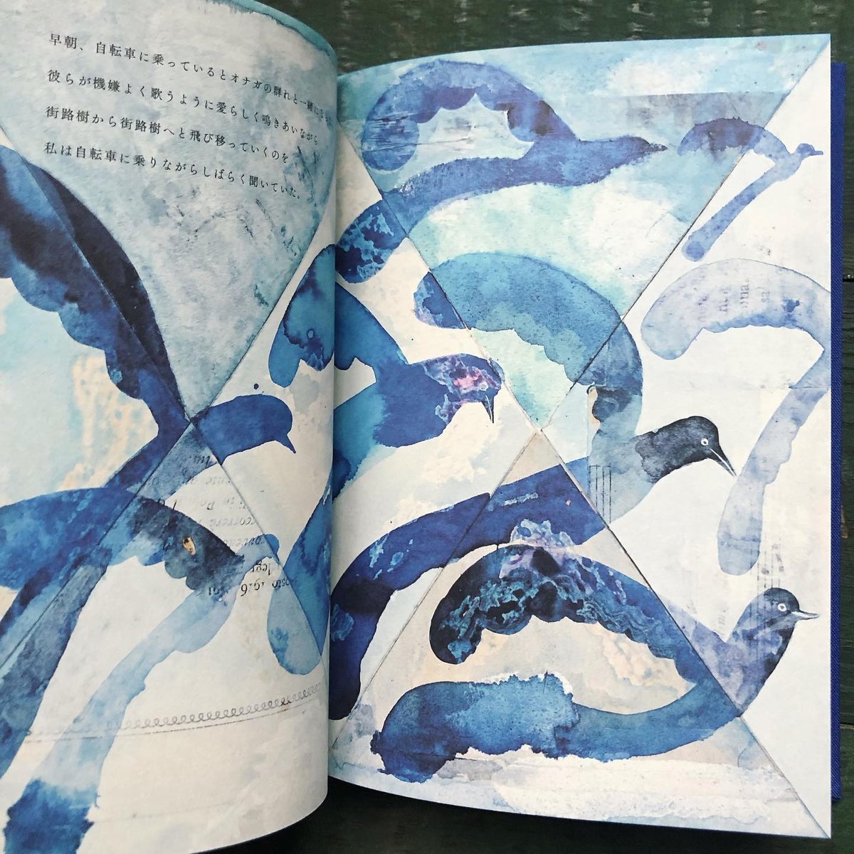 トラネコボンボン 中西なちおさん 原画 1点物 絵画 青い鳥 BIRD 【公式