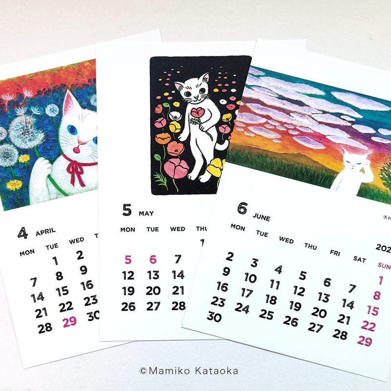 片岡まみこ 2025カレンダー猫暦 | URESICA