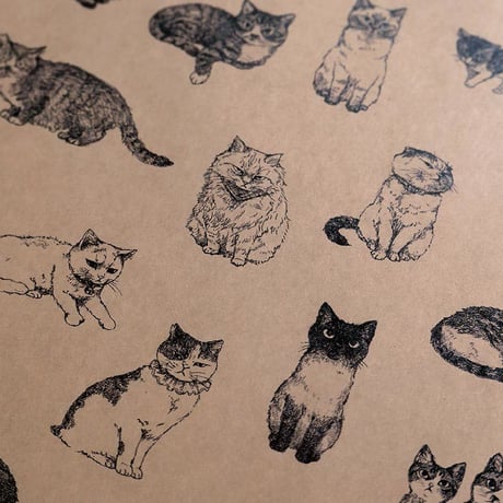 『なまえのないねこ』包装紙