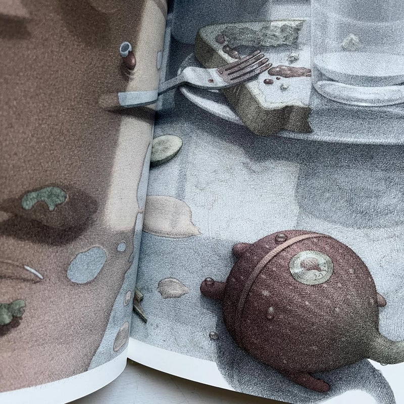 しおたにまみこ絵画作品　いちじくのはなし絵画　ピンポイントギャラリー　希少品 しおたにまみこ絵画作品 いちじくのはなし絵画 ピンポイント