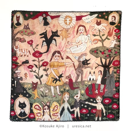 網代幸介 原画 木製フレーム付き アガニョーク CATEGORY 網代幸介