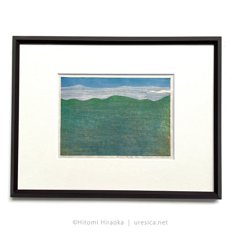 平岡瞳さん　版画 2023年 巡回＞平岡瞳個展「風のうた」】 夕暮れ空や満天の星空など