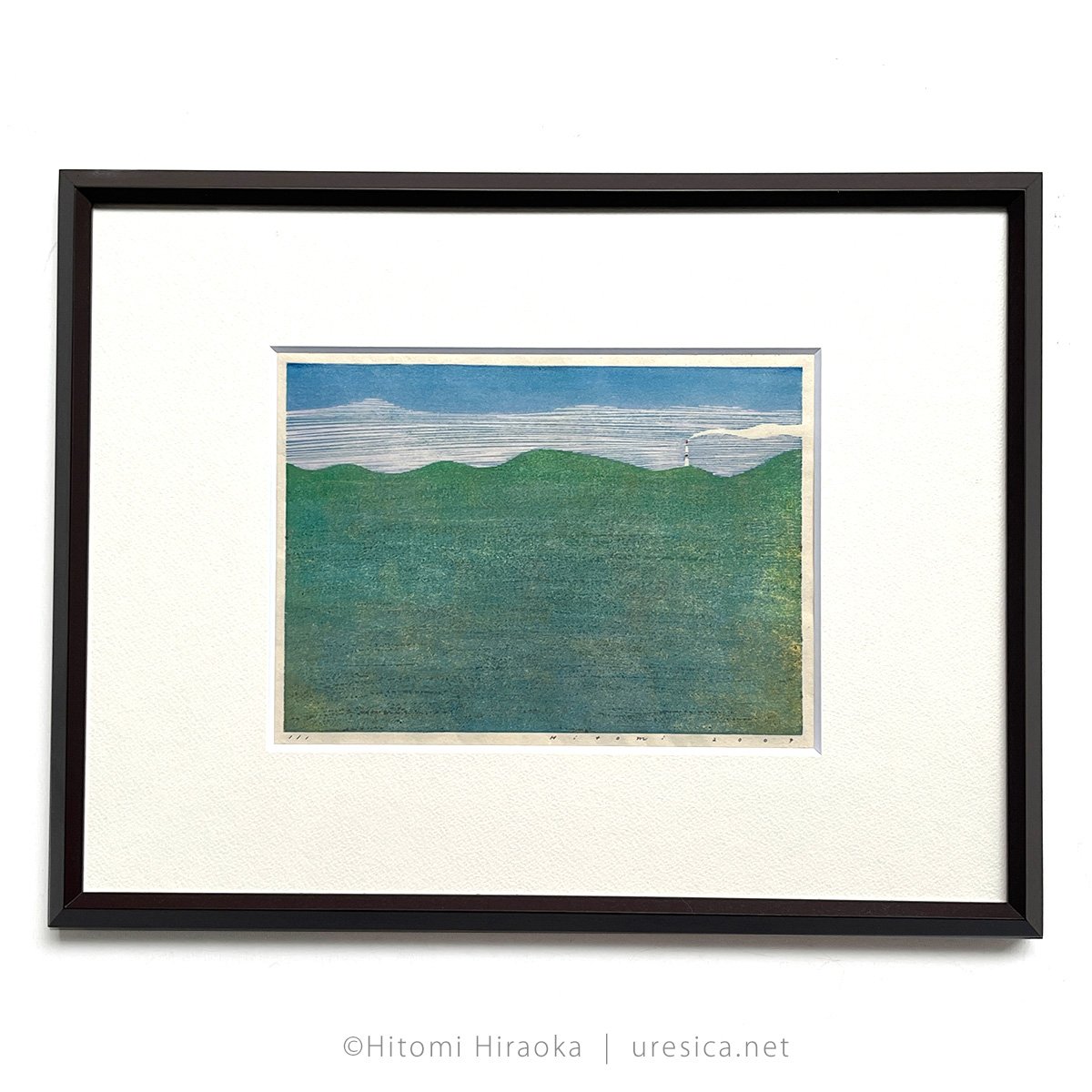 版画 平岡瞳さん 平岡瞳 木版画「空とおく」30 | URESICA