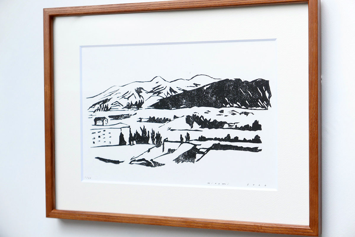 平岡　瞳　木版画　富士山 巡回＞11月20日（木）〜12月8日（月）平岡瞳 個展「風のうた