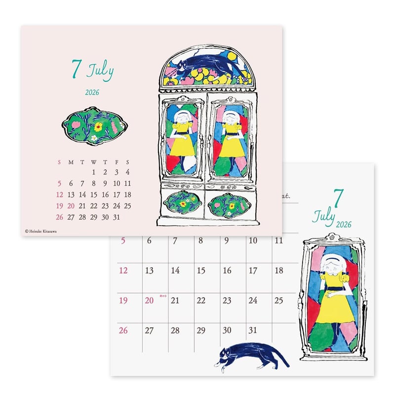 北澤平祐 卓上カレンダー2026 | URESICA