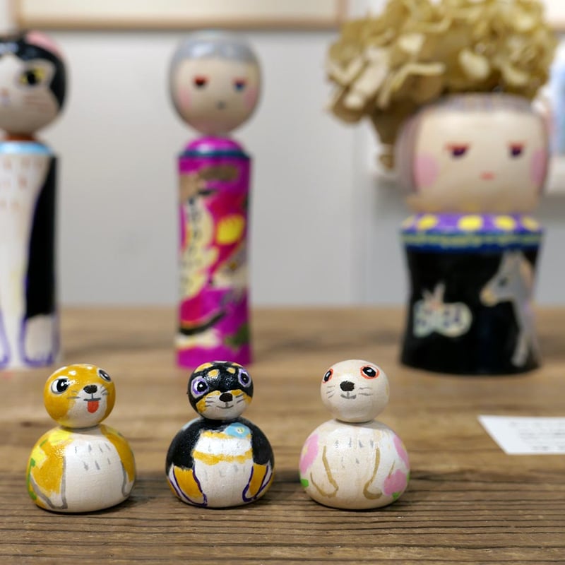 農林水産大臣賞受賞　創作こけし千絵作　可愛い姉妹こけし 農林水産大臣賞受賞創作こけし千絵作可愛い姉妹こけし