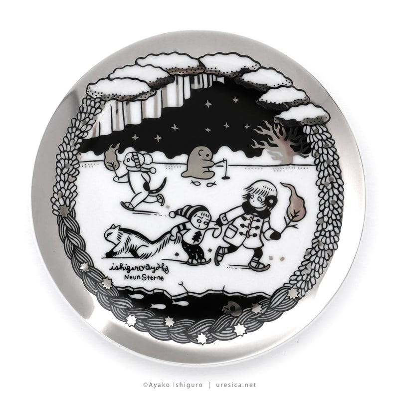 石黒亜矢子「九つの星」絵皿 | URESICA