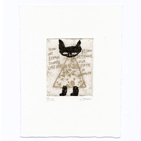 タダジュン「Status in heaven」銅版画＊シート