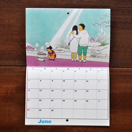 2015 mamechan cartoon calendar