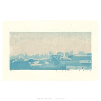 平岡瞳　木版画「朝」＊シート
