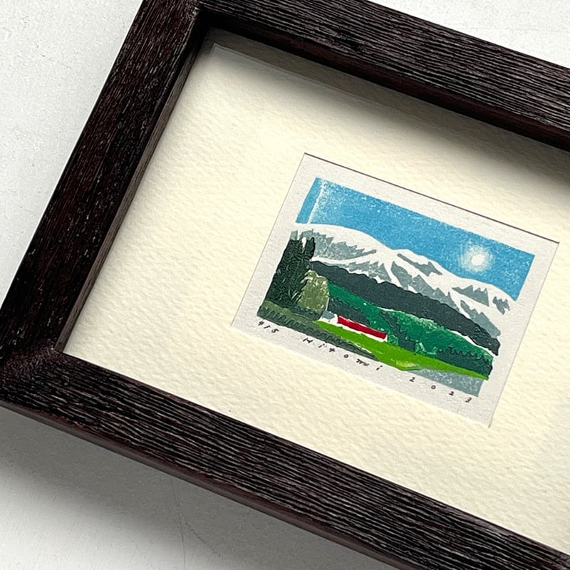 平岡瞳 木版画「空とおく」21 | URESICA