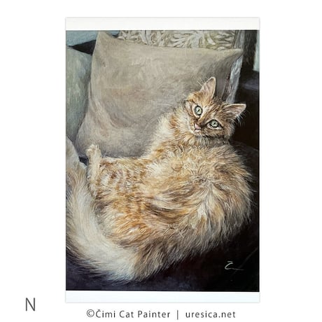 Čimi Cat Painter  ポストカード２