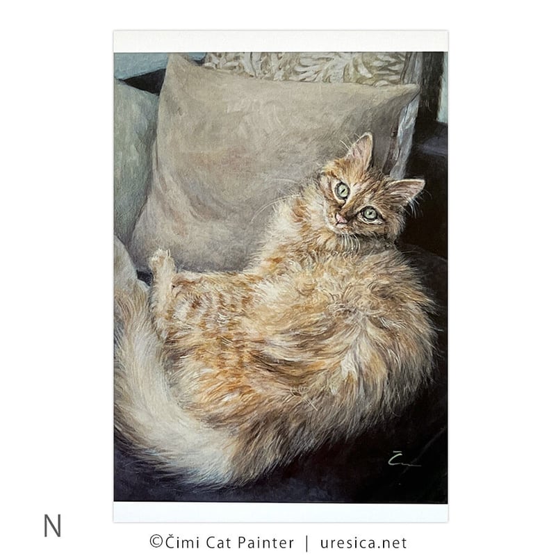 Čimi Cat Painter ポストカード2 | URESICA Čimi Cat Painter ポストカード2 | URESICA