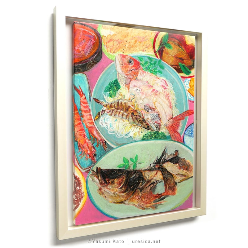 真作　夭折の画家　加藤由衣　[晩餐会] 真作 夭折の画家 加藤由衣 [晩餐会] 真作 夭折の画家 加藤由衣 [晩餐会