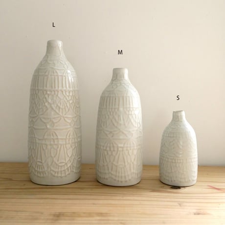 sen／Doily vase