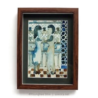 平岡瞳 版画「まっくろいたちのレストラン」 02 | URESICA