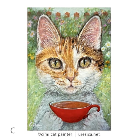 Čimi Cat Painter  ポストカード３