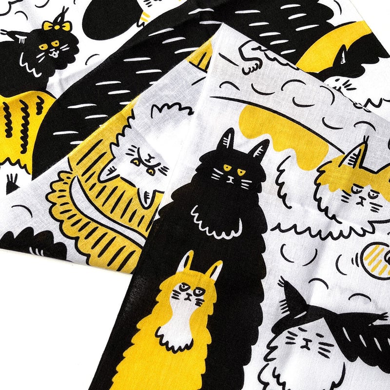 山中正大 手ぬぐい 2022（猫だらけ） | URESICA