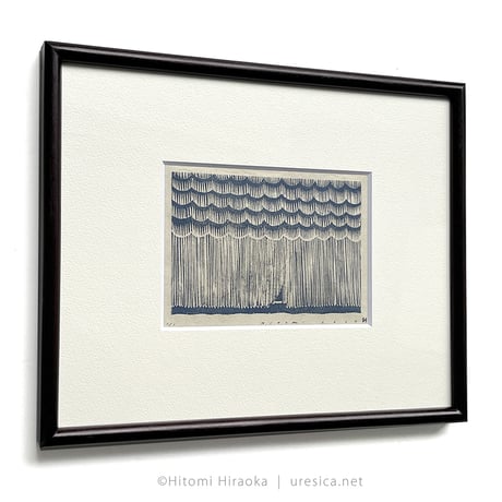 平岡瞳　木版画「空とおく」29