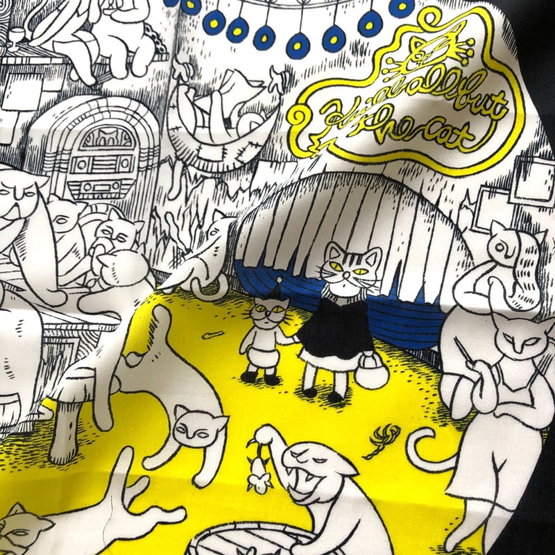 石黒亜矢子「猫人酒場」ハンカチ | URESICA