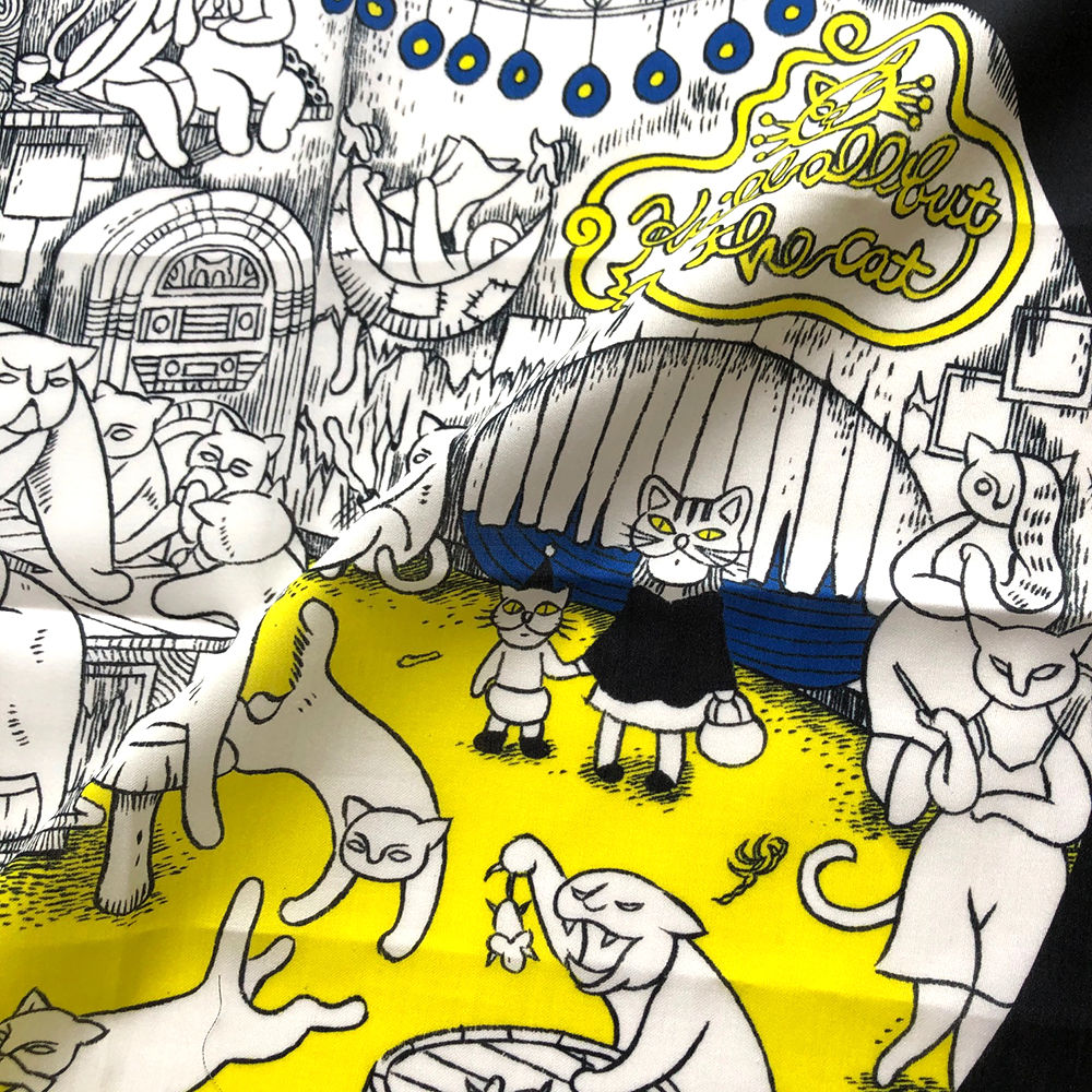 石黒亜矢子 風呂敷 二六四喜 猫