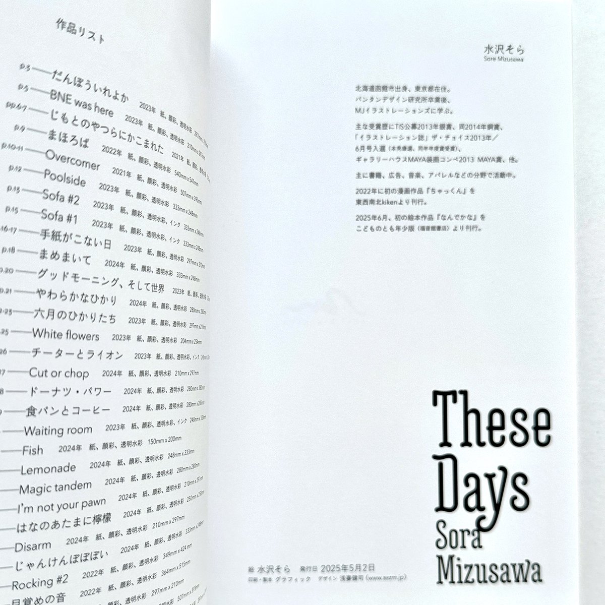 These Days』水沢そら作品集☆サイン本 | URESICA