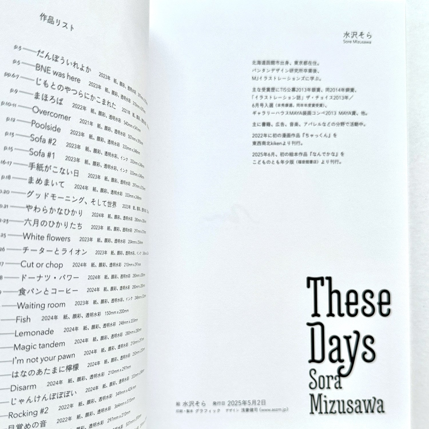 These Days』水沢そら作品集☆サイン本 | URESICA