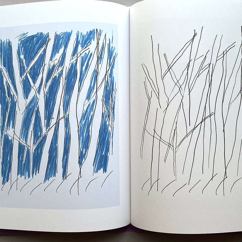 安藤玉子　原画　藍染のような作品 安藤玉子 原画 藍染のような作品