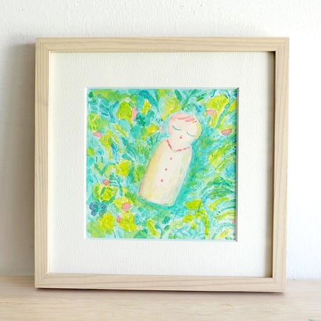 うえのよう 作品「眠るこけし」