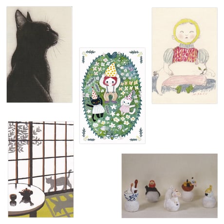 ☆坂本直行☆「エゾウサギギク」肉筆　ペン画　小作品２０角額　未使用！ CATEGORY 坂本千明 Chiaki Sakamoto | URESICA