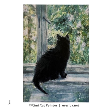 Čimi Cat Painter  ポストカード２