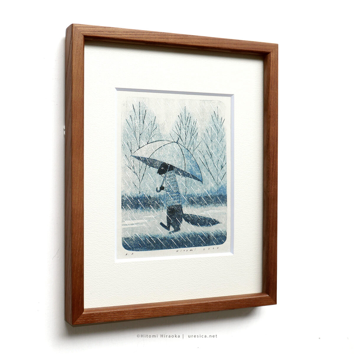 平岡瞳さん版画「まっくろいたちのレストラン」新品 fit=scale-down,w=1200