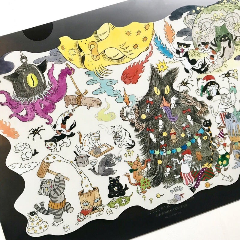 石黒亜矢子「ばけねこのとしこし」クリアファイル | URESICA
