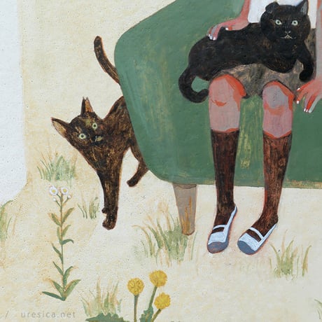 樋口佳絵「猫たちの庭」