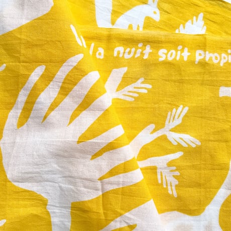 植田真 手ぬぐい「Pour que la nuit soit propice」