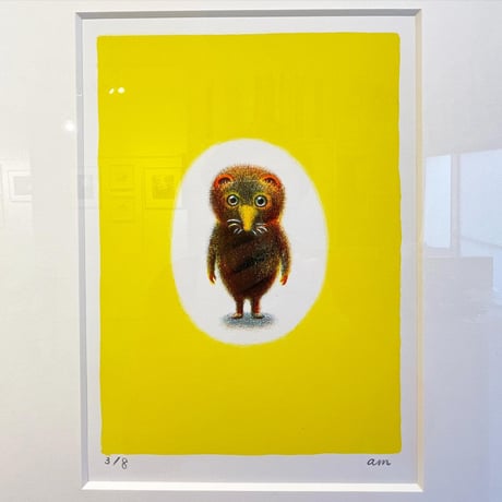 みやこしあきこ「ちいさなトガリネズミ・黄色」（シート）