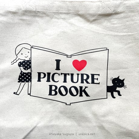 杉浦さやか「I ♡ PICTURE BOOK」トートバッグ★サイン入り