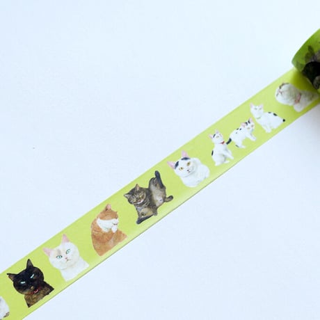町田尚子「ねことねこ」マスキングテープ