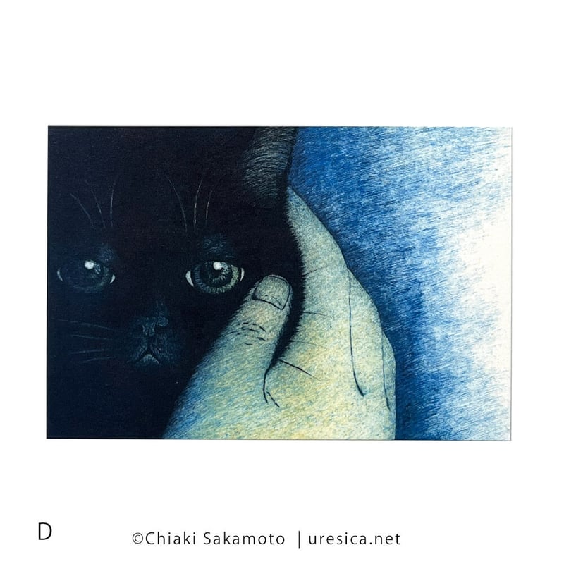 坂本千明さん　「ねこのねえ」額装　紙版画　原画 坂本千明「ねこのねえ」原画展 2023年2月3日(金) 〜 2023年2月26日(日