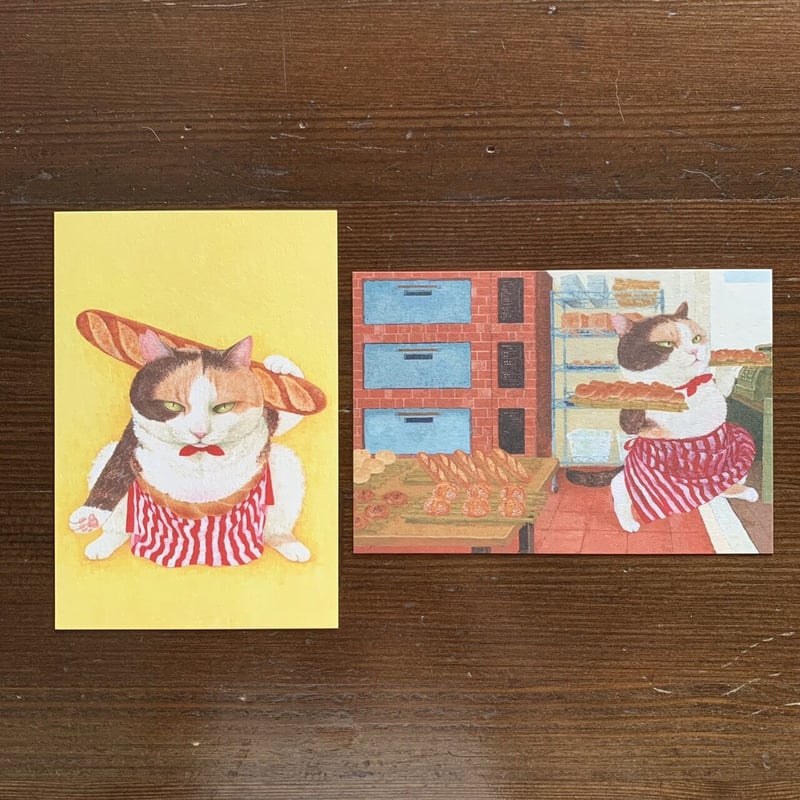 町田尚子「どすこいみいちゃんパンやさん」ポストカード | URESICA