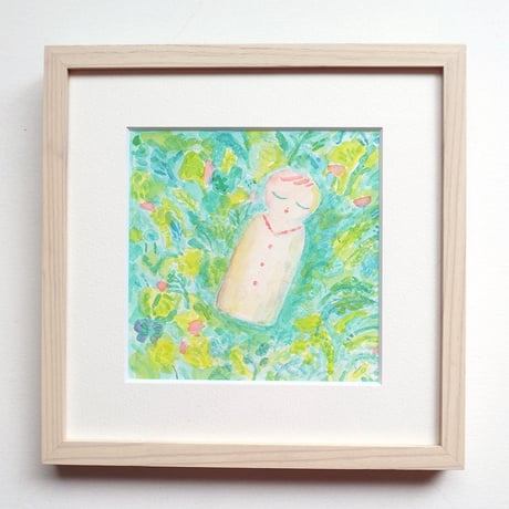 うえのよう 作品「眠るこけし」