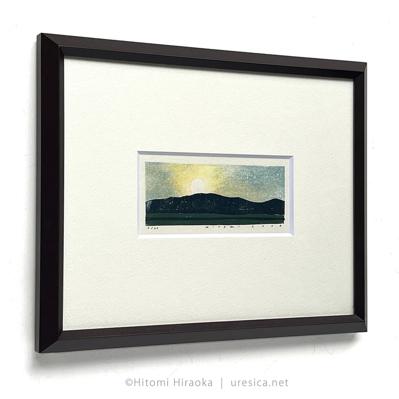 版画 平岡瞳さん 平岡瞳 木版画「空とおく」29 | URESICA