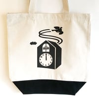 オカダン・グラフィック「じかんのかいてん」トートバッグ