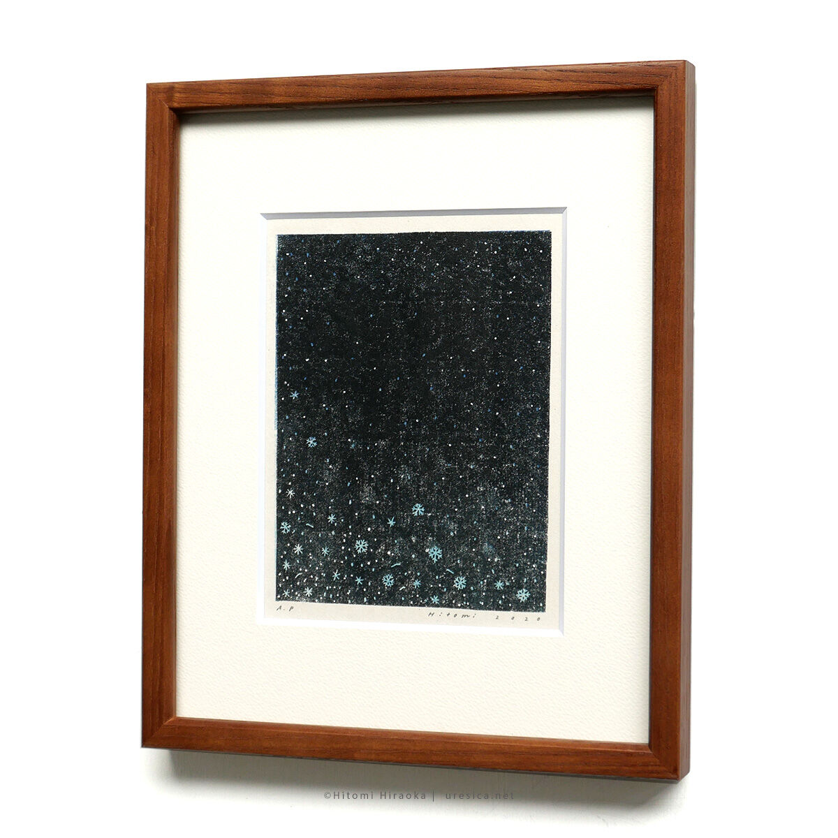 平岡瞳 版画「まっくろいたちのレストラン」18 | URESICA