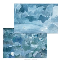 植田真「おやすみのあお」包装紙